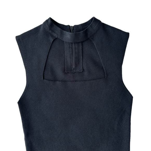 SUZY SHIER BLACK SLEEVELESS SQUARE NECKLINE  TOP | SIZE S NWOT - Picture 7 of 16